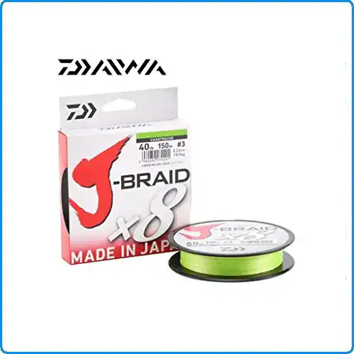 Die beste Geflochtene Angelschnur Daiwa J-Braid 8 Braid 0.20mm, 13,0kg/29,0lbs, 300m chartreuse, rund 2026 Test Bestseller Geflochtene Angelschnur Daiwa J-Braid 8 Braid 0.20mm, 13,0kg/29,0lbs, 300m chartreuse, rund