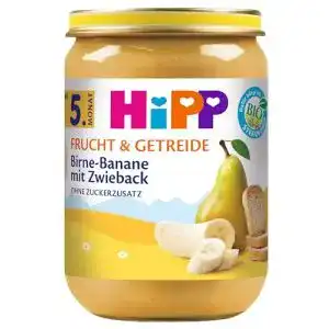 Getreide-Obst-Brei HiPP Birne-Banane mit Zwieback, 6er Pack