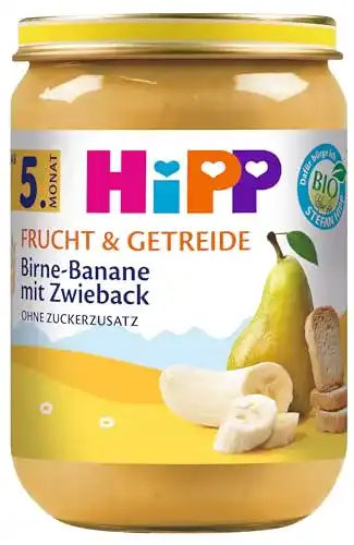 Getreide-Obst-Brei HiPP Birne-Banane mit Zwieback, 6er Pack