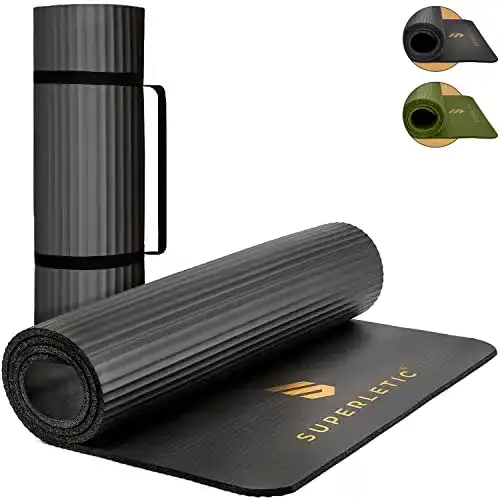 Die beste Gymnastikmatte 1,5 cm SUPERLETIC Yoga- & Fitnessmatte 2026 Test Bestseller Gymnastikmatte 1,5 cm SUPERLETIC Yoga- & Fitnessmatte