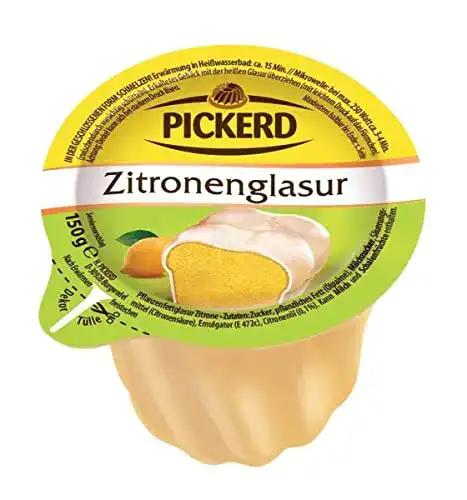 Kuchenglasur PICKERD Zitronenglasur mit bestem Zitronenöl verfeinert