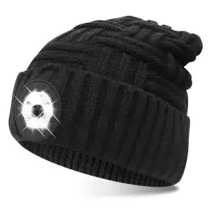 LED-Mütze COTOP Unisex LED Beanie Mütze mit Licht, USB