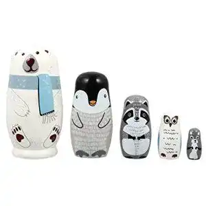 Matroschka HEALLILY Matrjoschka-Puppen Tierpuppen