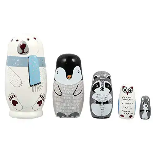 Matroschka HEALLILY Matrjoschka-Puppen Tierpuppen