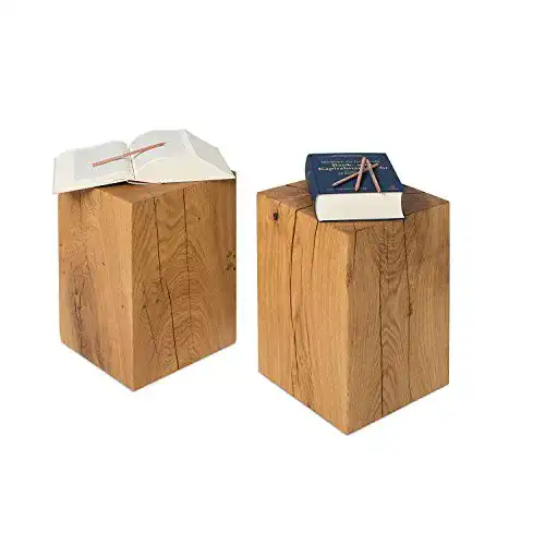 Holzquader GREENHAUS Natürlich wohnen Hocker 30x30x45 cm
