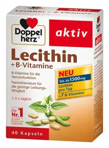 Lecithin-Kapseln Doppelherz Lecithin und B-Vitamine Kapseln, 2er