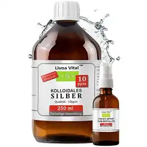 Fußpilz-Spray Livoa Vital Kolloidales Silber 10PPM – 250ml