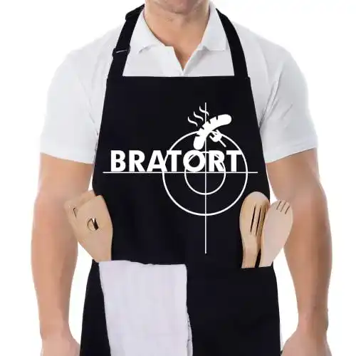 Grillschürze ADAKEL Grillschürze für Männer mit Spruch Bratort