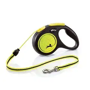 Flexi-Leine flexi New NEON M Seil 5 m schwarz/neongelb