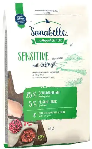 Die beste Katzenfutter bosch Tiernahrung Sanabelle Sensitive Geflügel, 10 kg 2026 Test Bestseller Katzenfutter bosch Tiernahrung Sanabelle Sensitive Geflügel, 10 kg