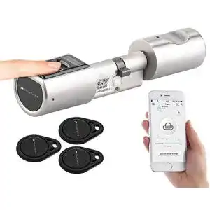 Fingerprint-Türöffner VisorTech Fingerabdruck Schloss Transponder