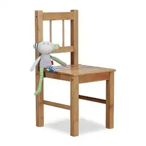Holzstuhl Relaxdays Deko Stuhl Bambus, 57 x 27 x 29 cm