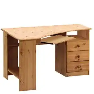 Eckschreibtisch Steens Kent Schreibtisch, 3 Schubladen, Kiefer