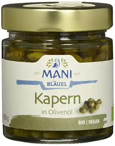 Kapern MANI ΜΑΝΙ in Olivenöl, bio, 2 x 180 g