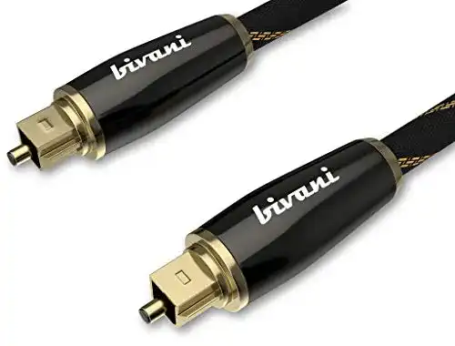 Optisches Kabel 10m bivani Premium 10 Meter Toslink Glasfaser