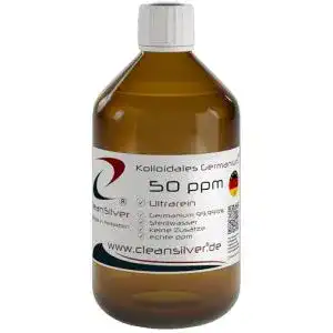 Kolloidales Germanium CleanSilver 50 ppm 500ml, Ultrarein