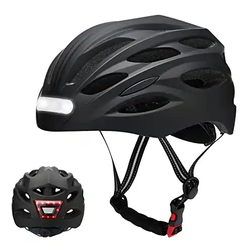 Fahrradhelm mit Blinker JIKKO Fahrradhelm Damen Herren