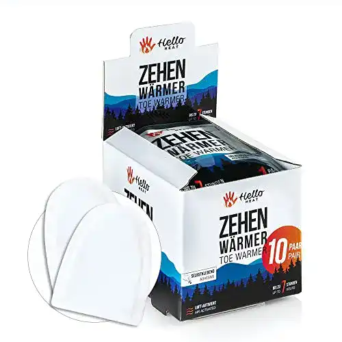 Zehenwärmer HELLO HEAT (Warmpack 10 Paar I Schuhheizung