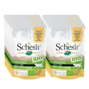 Schesir-Katzenfutter Schesir Cat Bio Monoprotein Huhn, 16 x 85 g