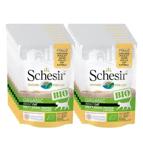 Die beste Schesir-Katzenfutter Schesir Cat Bio Monoprotein Huhn, 16 x 85 g 2026 Test Bestseller Schesir-Katzenfutter Schesir Cat Bio Monoprotein Huhn, 16 x 85 g