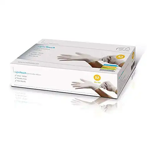 Einmalhandschuhe Light Touch Latexhandschuhe, Einmalhandschuh