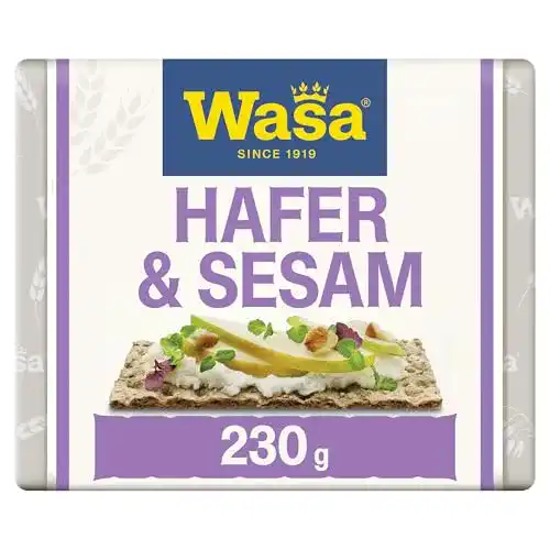 Wasa-Knäckebrot Wasa Knäckebrot Hafer & Sesam, 12 x 230g