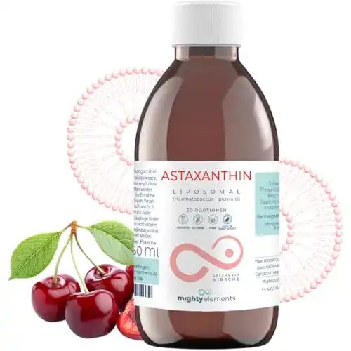 Astaxanthin Mighty Elements Liposomales (8 mg), 50 Portionen