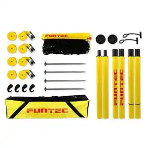Volleyballnetz Funtec Beach Masters Set mit leichtem Freizeitnetz