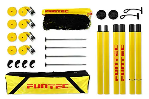 Volleyballnetz Funtec Beach Masters Set mit leichtem Freizeitnetz