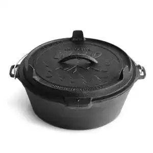 Dutch Oven ohne Füße BURNHARD Dutch Oven Pre-Seasoned