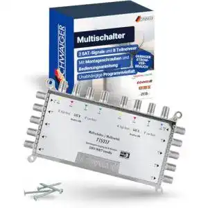 Schwaiger-Multischalter SCHWAIGER 5217 Multischalter 9 -> 8