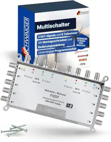 Schwaiger-Multischalter SCHWAIGER 5217 Multischalter 9 -> 8