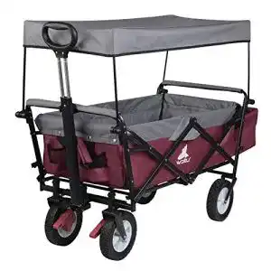 Bollerwagen mit Dach WOLTU Bollerwagen faltbar Handwagen Gartenwagen
