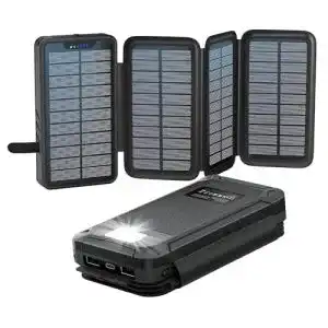 Powerstation mit Solarpanel elzle Solar PowerBank 26800mAh