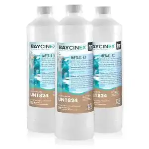 Poolreiniger Höfer Chemie 3 x 1 L Metall-Ex 60% für Pool