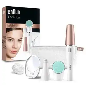 Gesichtsepilierer Braun FaceSpa 3-in-1 u. Reinigungsbürstensystem