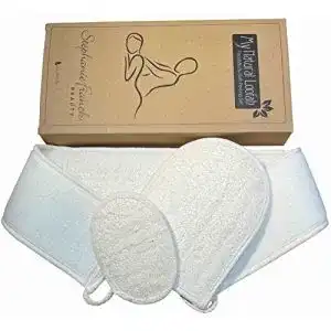 Luffa-Schwamm Stephanie Franck Beauty, Set mit Rückengurt