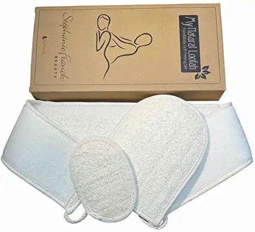 Luffa-Schwamm Stephanie Franck Beauty, Set mit Rückengurt