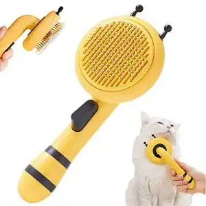 Katzenbürste HaroKing Premium Haustier Hundebürste mit Knopf