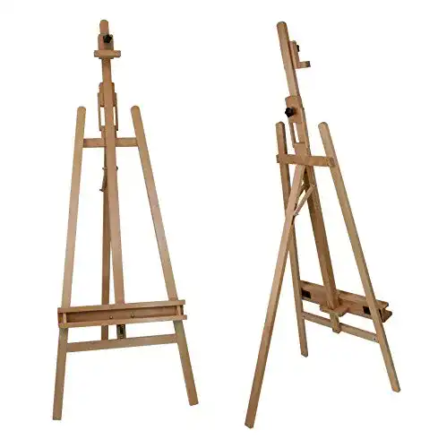 Staffelei Meister ELBA aus Buchenholz FSC, Starthöhe 40-105 cm