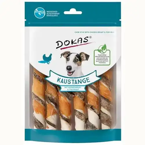 Die beste Dokas Dokas Kaustange mit Hühnerbrust & Fischhaut 2026 Test Bestseller Dokas Dokas Kaustange mit Hühnerbrust & Fischhaut