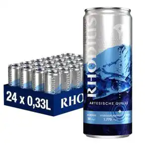 Mineralwasser Rhodius Mineralquellen Rhodius , 24er Pack