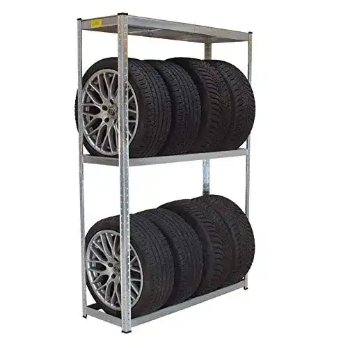 Reifenregal 8 Reifen TRUTZHOLM ® 795 kg, 180x120x40 cm