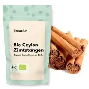 Zimtstangen Kamelur Bio Ceylon – 250g (ca.50 Stück)