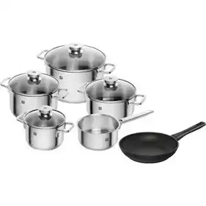 Zwilling-Töpfe Zwilling Kochtopf-Set und Bratpfanne, 6.tlg.
