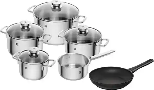 Zwilling-Töpfe Zwilling Kochtopf-Set und Bratpfanne, 6.tlg.
