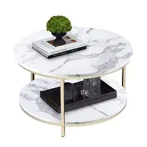 Marmor-Couchtisch HOMOPIV Couchtisch rund, Wohnzimmertisch
