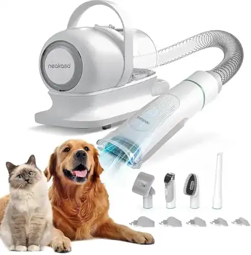 Profi-Hundeschermaschine neabot P1 mit Tierhaar Staubsauger