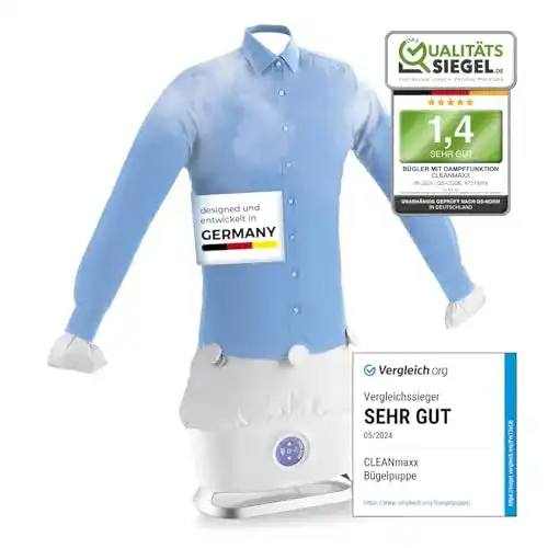 Bügelpuppe CLEANmaxx Hemdenbügler mit Dampffunktion