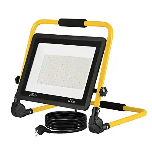 LED-Strahler 200W UISEBRT LED Baustrahler 200W Warmweiß